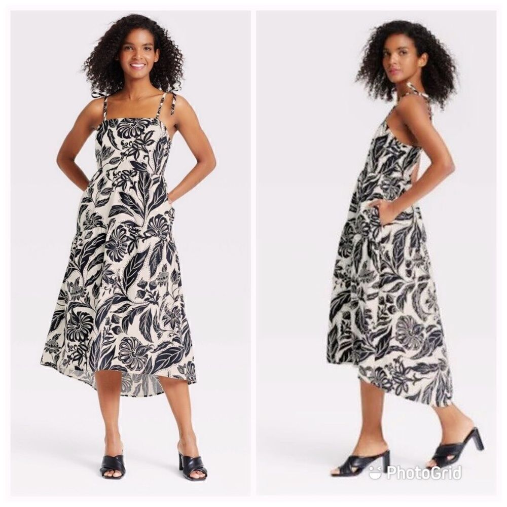 [who what wear] sleeveless floral dress - Picture 2 of 2